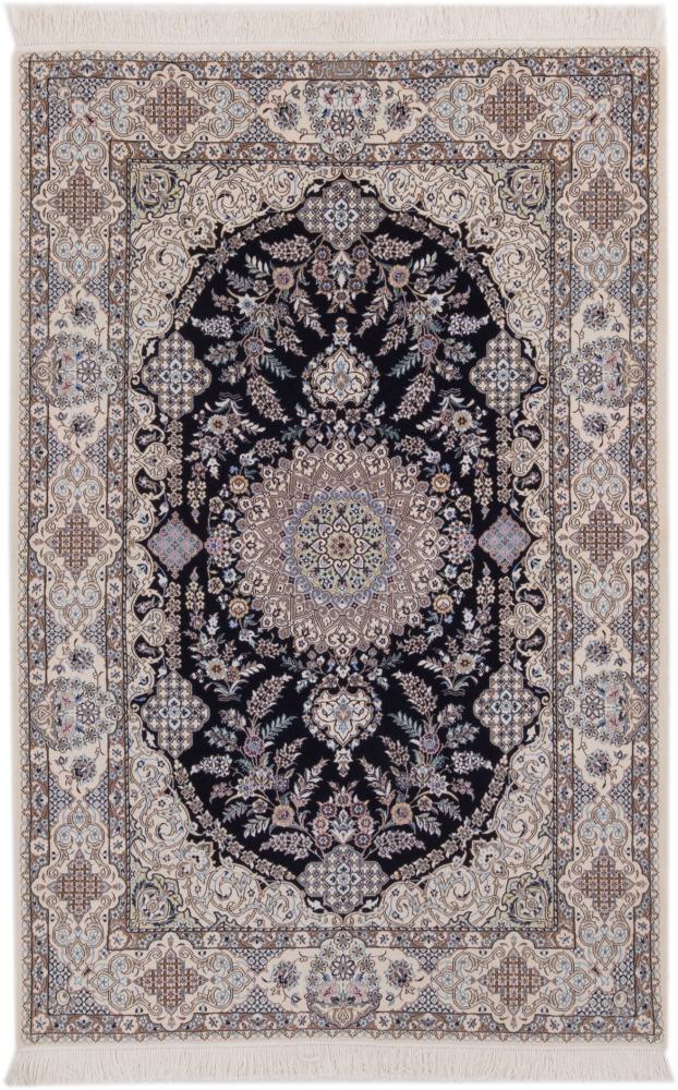 Tapis persan Naïn 6La 195x127 195x127, Tapis persan Noué à la main