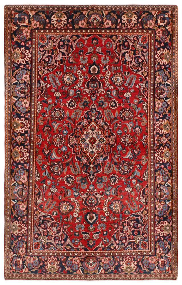 Tapis persan Kashan 202x128 202x128, Tapis persan Noué à la main