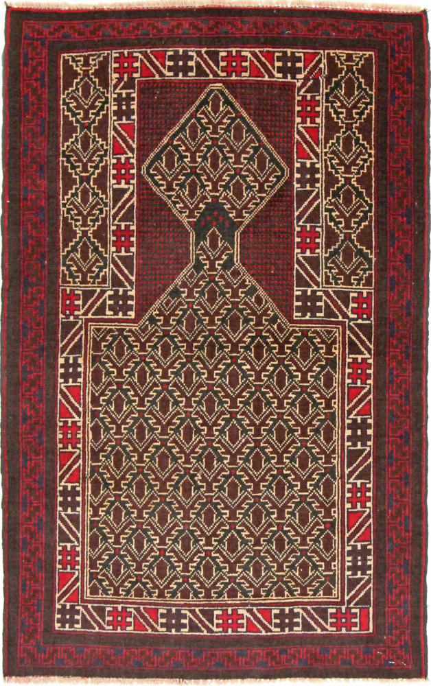 Tapete afegão Balúchi 126x81 126x81, Tapete persa Atado à mão