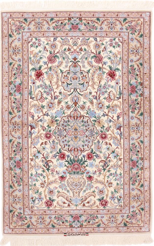 Covor persan Isfahan Urzeală de Mătase 161x104 161x104, Covor persan Lucrate de mână