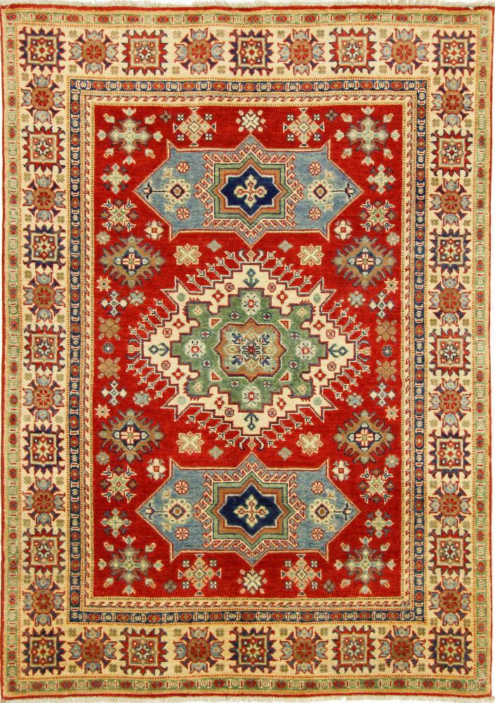 Tapis afghan Kazak 210x147 210x147, Tapis persan Noué à la main
