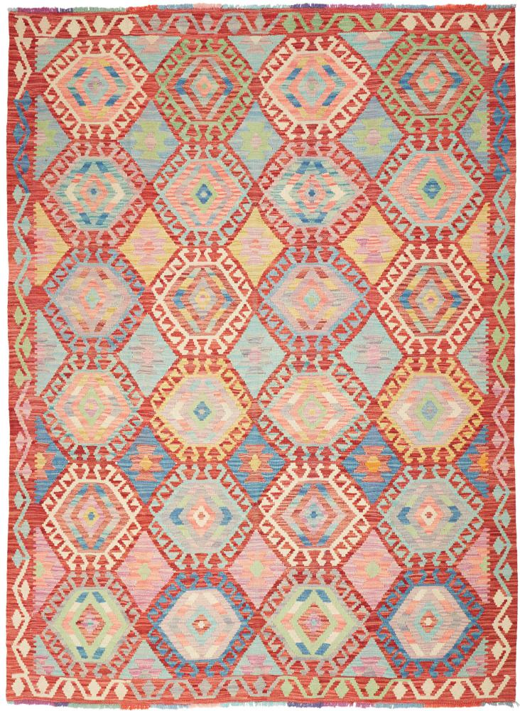Covor afgan Chilim Afghan 241x180 241x180, Covor persan Lucrate de mână