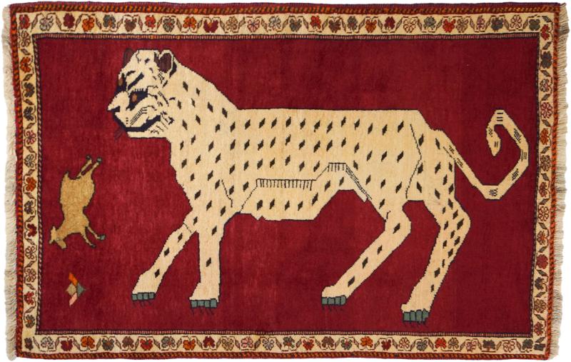 Persialainen matto Persia Gabbeh Semi Antiikki 147x100 147x100, Persialainen matto Solmittu käsin