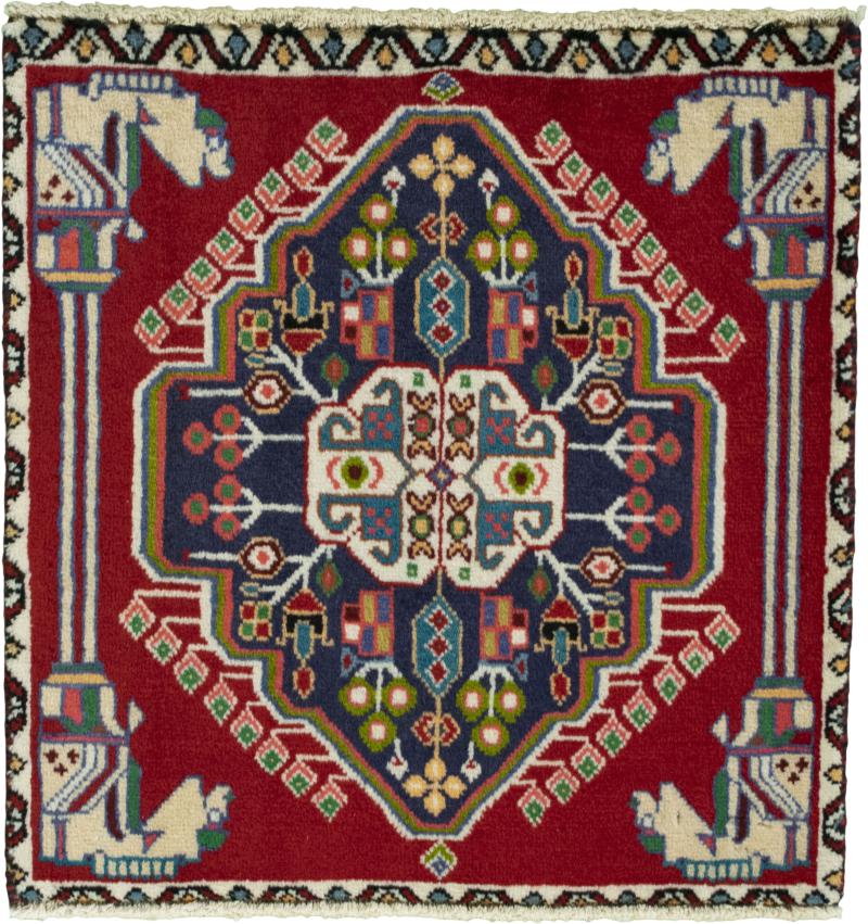 Tappeto persiano Shiraz 59x59 59x59, Tappeto persiano Annodato a mano