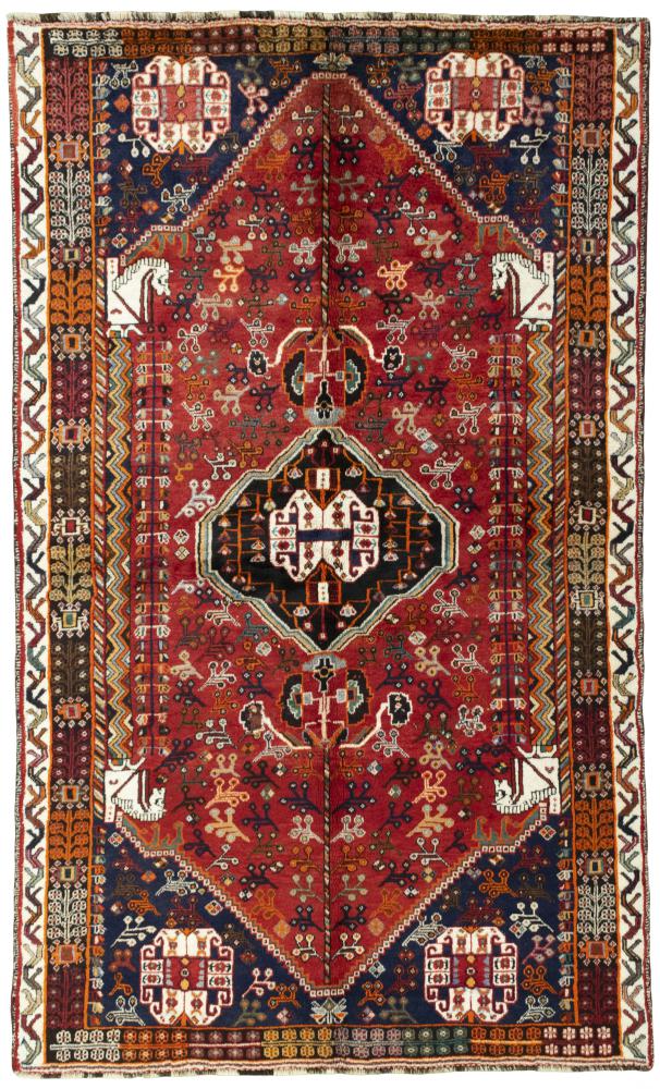 Perzisch tapijt Shiraz 255x154 255x154, Perzisch tapijt Handgeknoopte