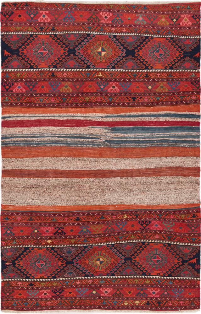 Persisk tæppe Kelim Patchwork 170x108 170x108, Persisk tæppe Håndvævet