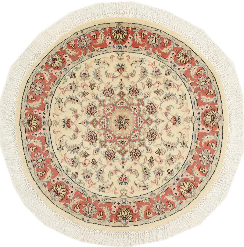 Persian Rug Tabriz 40Raj 100x100 100x100, Persian Rug Knotted by hand
