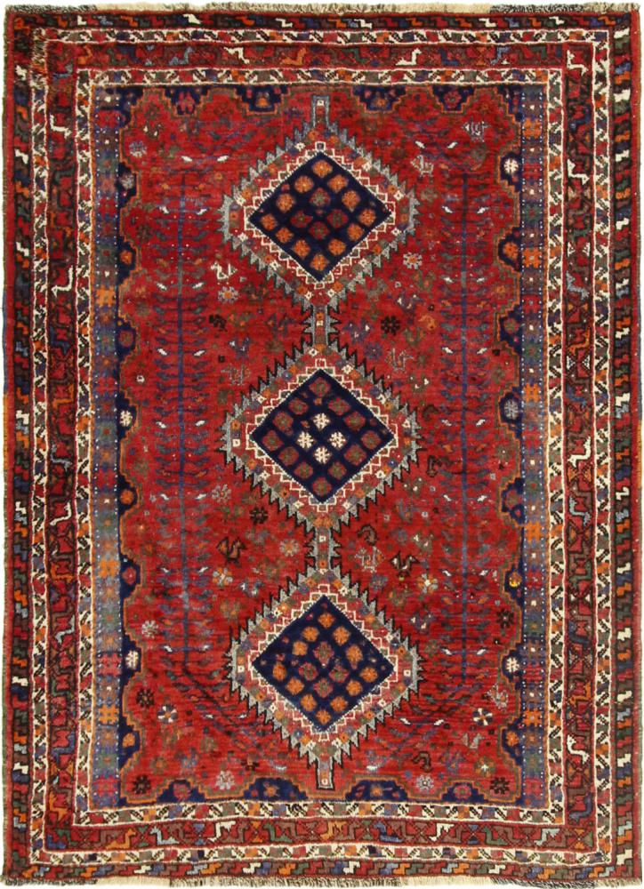 Persian Rug Ghashghai 6'9"x4'10" 6'9"x4'10", Persian Rug Knotted by hand