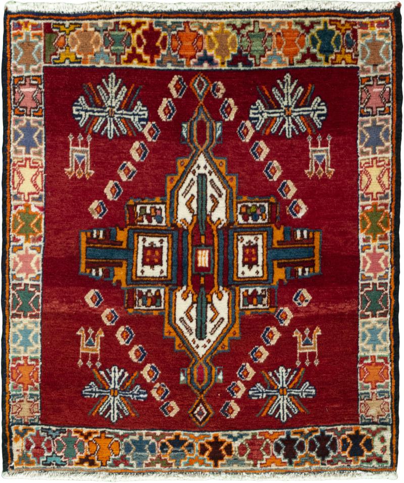 Perzisch tapijt Shiraz 71x65 71x65, Perzisch tapijt Handgeknoopte