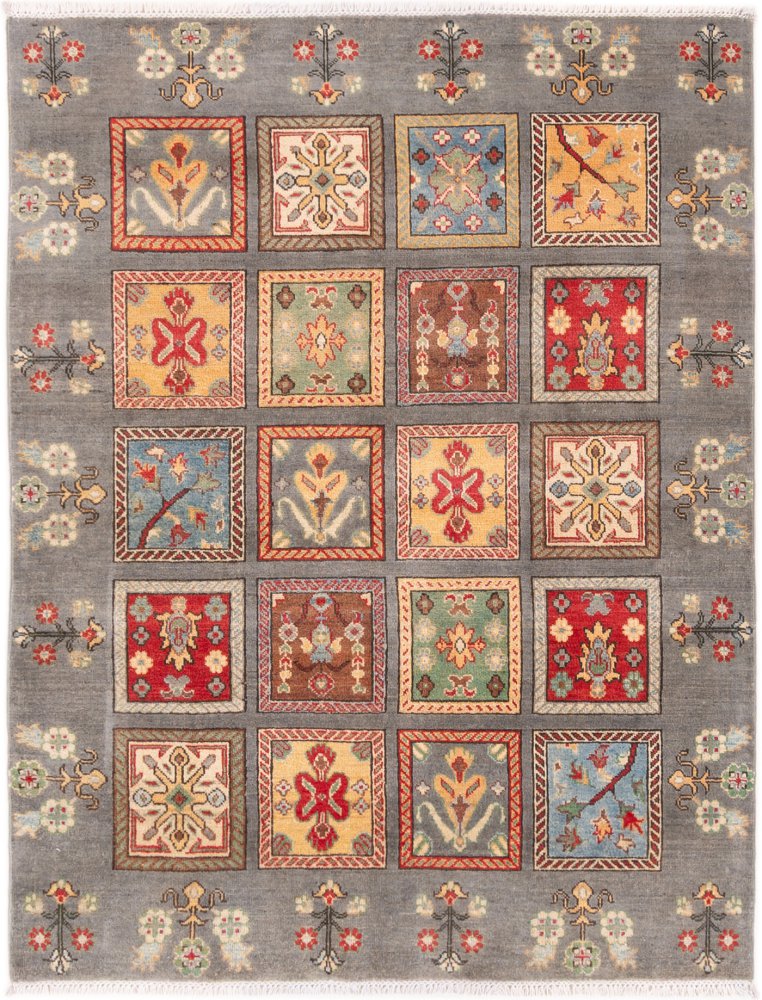 Πακιστανικό χαλί Kazak 192x149 192x149, Περσικό χαλί Χειροποίητο με κόμπους