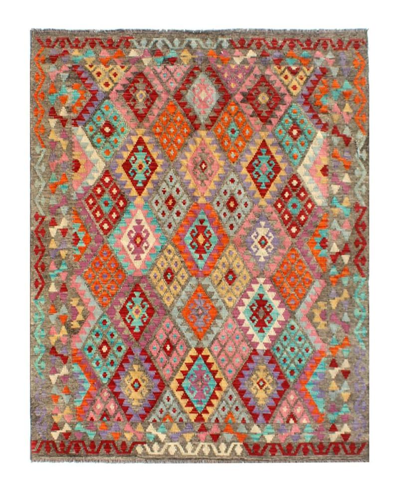 Afghan rug Kilim Afghan 8'1"x6'2" 8'1"x6'2", Persian Rug Woven by hand