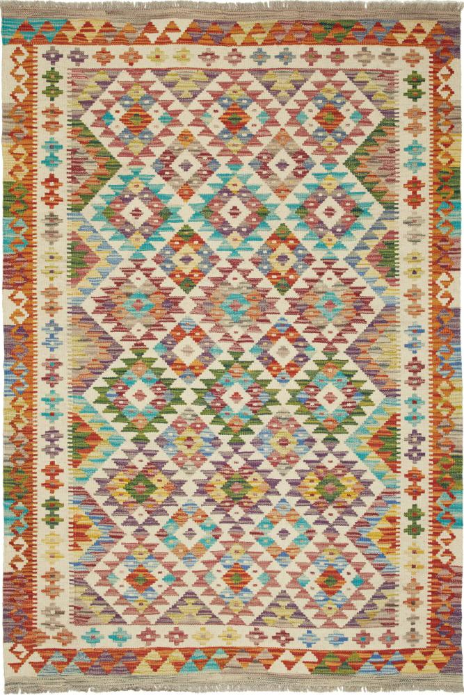 Tapete afegão Kilim Afegão 186x123 186x123, Tapete persa Tecido à mão