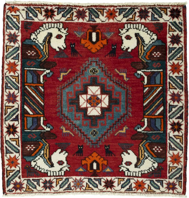 Persian Rug Shiraz 66x68 66x68, Persian Rug Knotted by hand