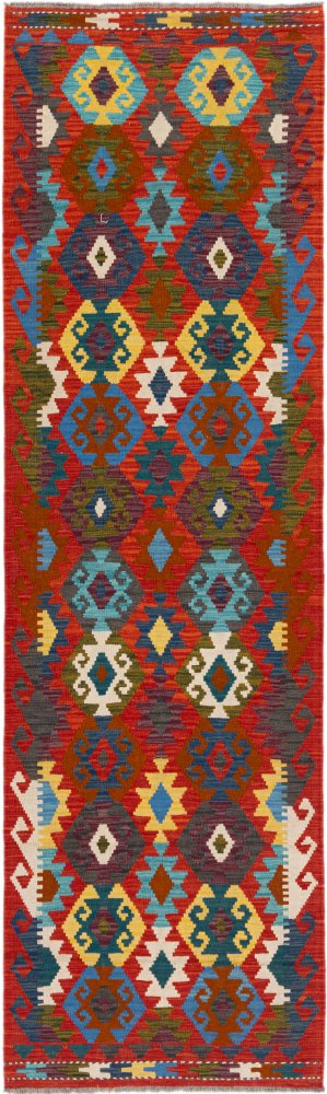 Afghanischer Teppich Kelim Afghan 294x85 294x85, Perserteppich Handgewebt