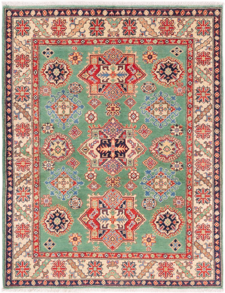 Pakistaans tapijt Kazak 199x156 199x156, Perzisch tapijt Handgeknoopt