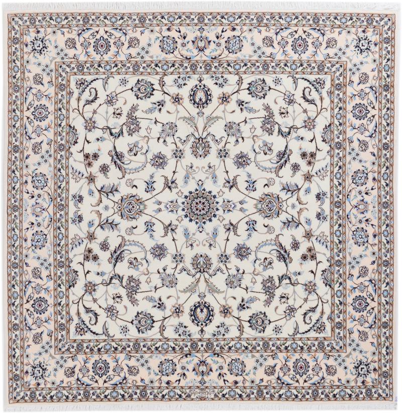 Persian Rug Nain 6La Signed 212x212 212x212, Persian Rug Knotted by hand