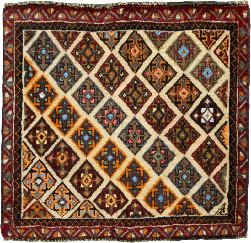 Persian Rug Shiraz 56x61 56x61, Persian Rug Knotted by hand