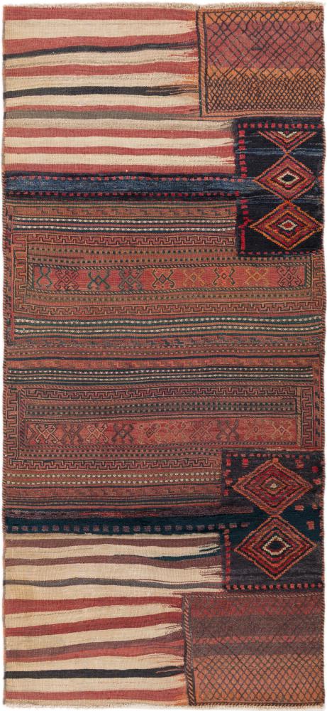 Perzisch tapijt Kilim Patchwork 200x90 200x90, Perzisch tapijt Handgeweven