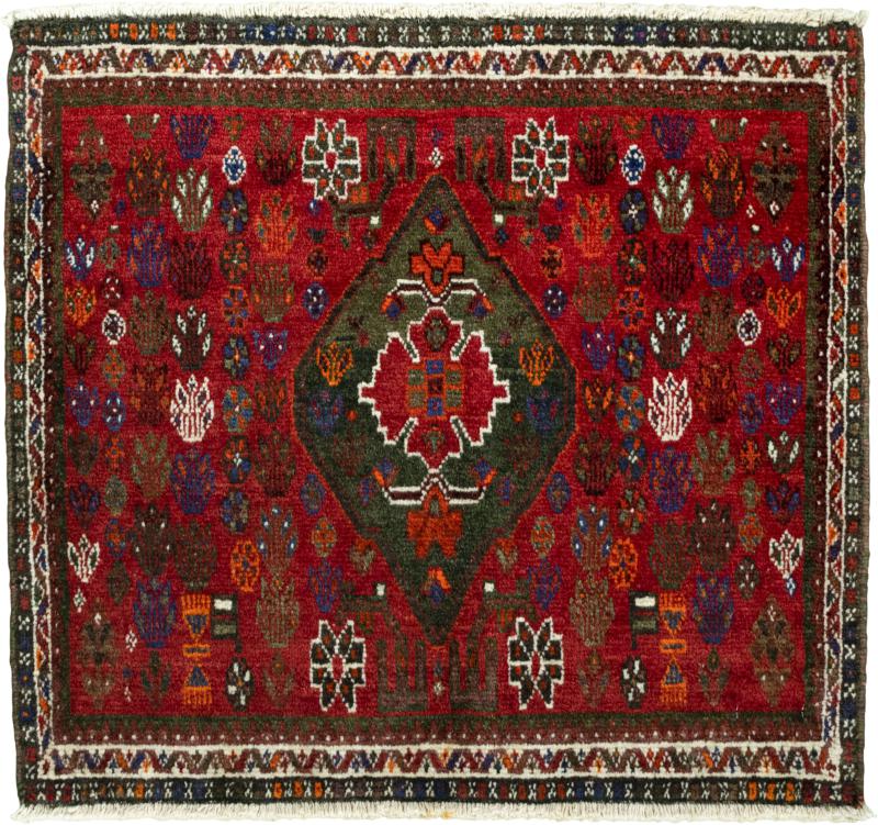 Persian Rug Shiraz 70x81 70x81, Persian Rug Knotted by hand