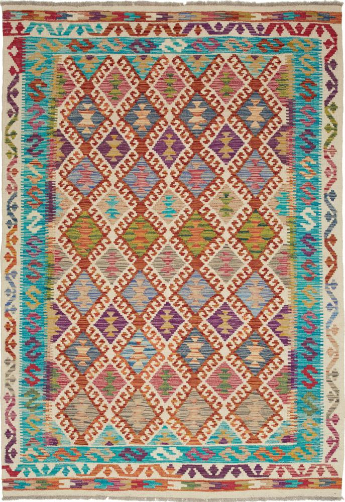 Tapete afegão Kilim Afegão 187x127 187x127, Tapete persa Tecido à mão