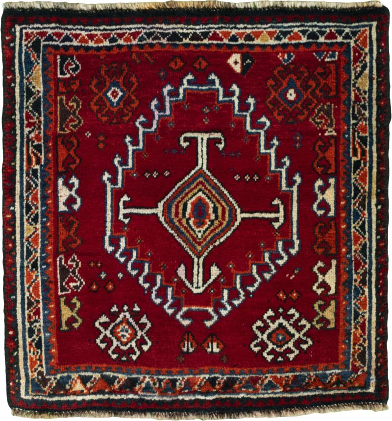 Persisk teppe Shiraz 64x64 64x64, Persisk teppe Knyttet for hånd