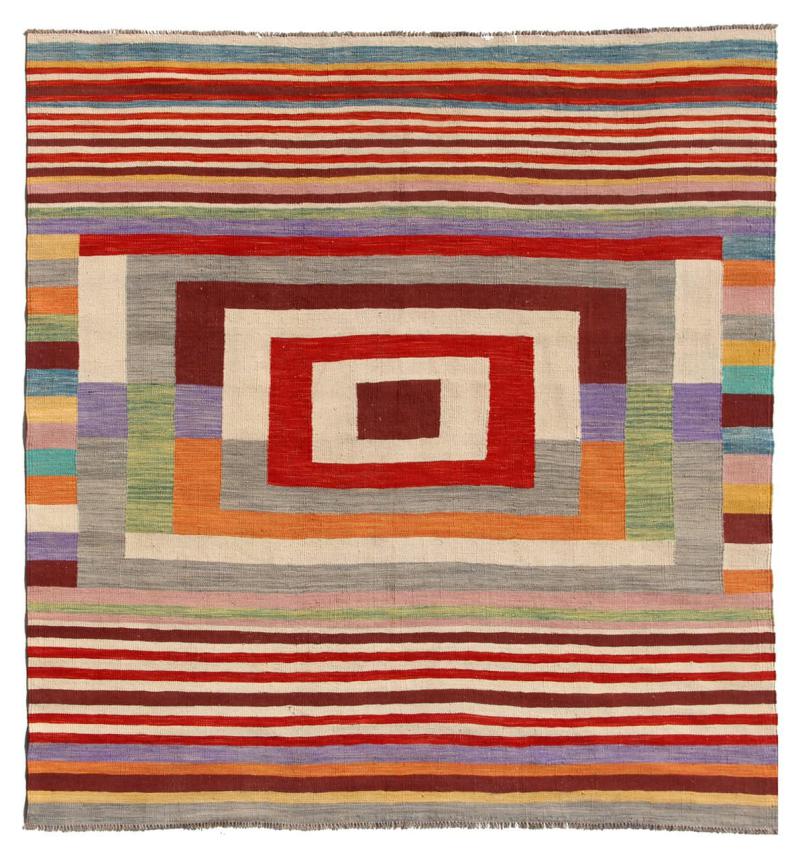 Alfombra afgana Kilim Afghan Edition 202x196 202x196, Alfombra persa Tejido a mano