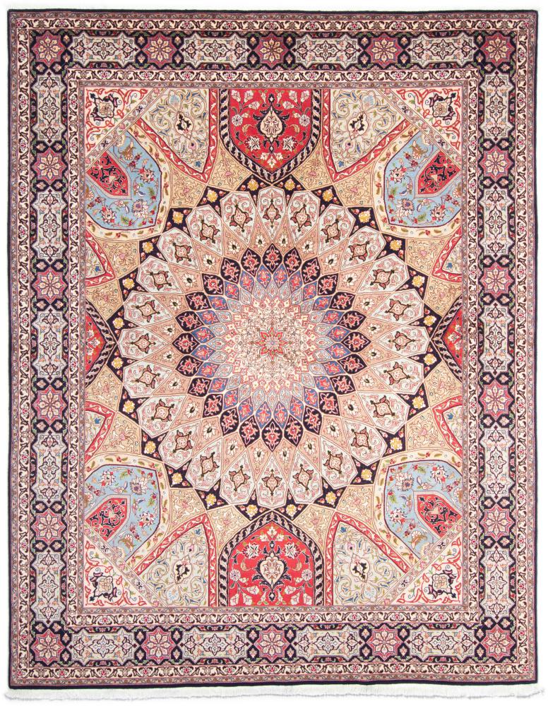 Tapete persa Tabriz 50Raj 259x201 259x201, Tapete persa Atado à mão