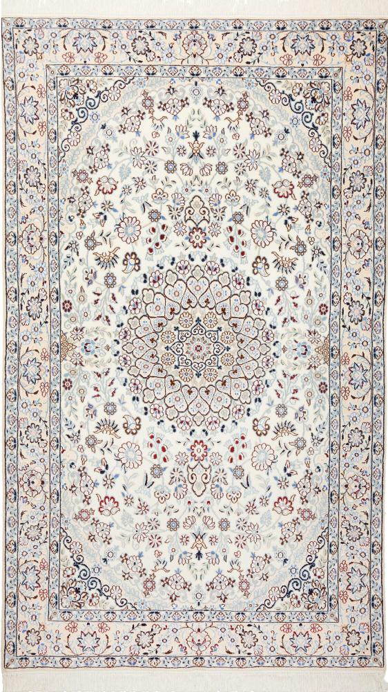Tapis persan Naïn 9La 221x129 221x129, Tapis persan Noué à la main