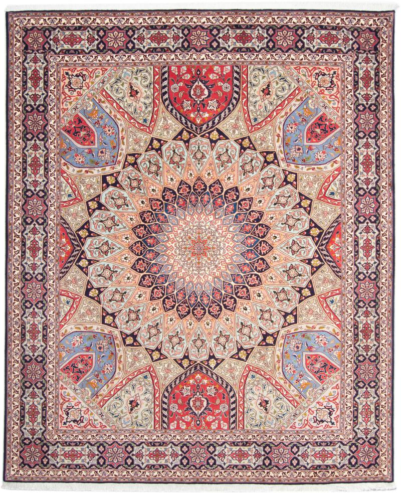 Tapete persa Tabriz 50Raj 249x203 249x203, Tapete persa Atado à mão