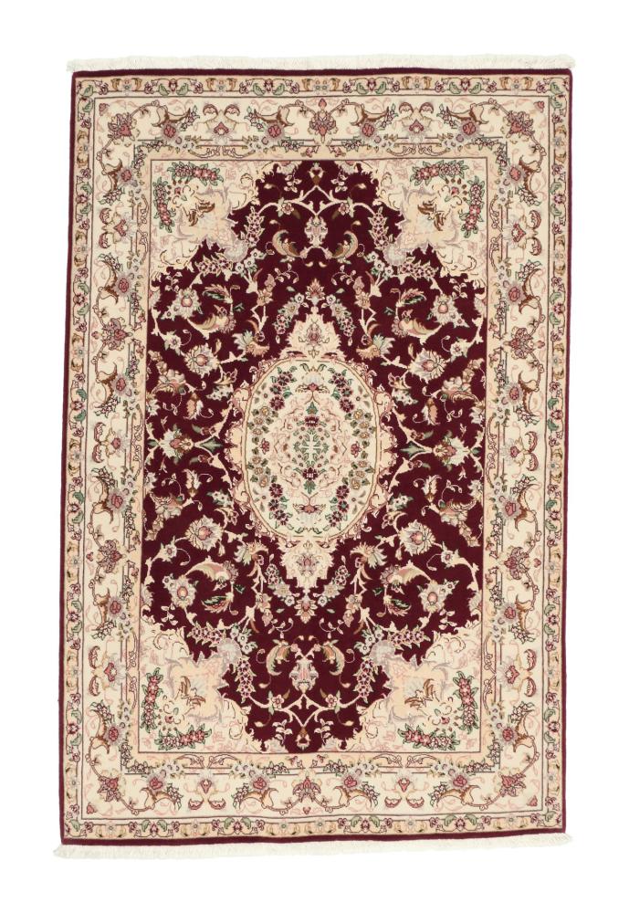 Tapis persan Tabriz 50Raj 159x101 159x101, Tapis persan Noué à la main
