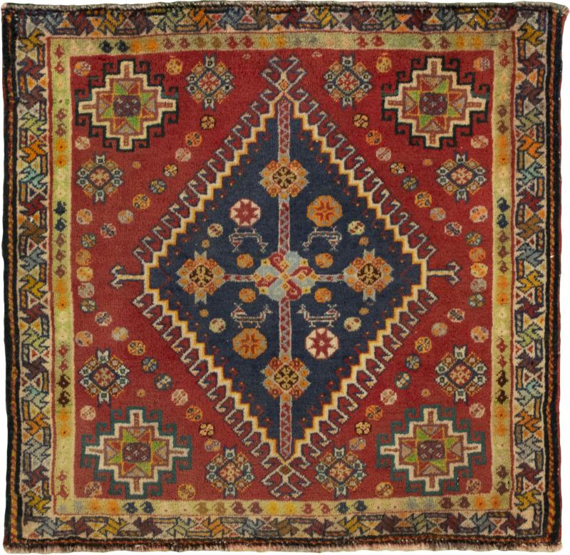 Persisk matta Shiraz 61x62 61x62, Persisk matta Knuten för hand