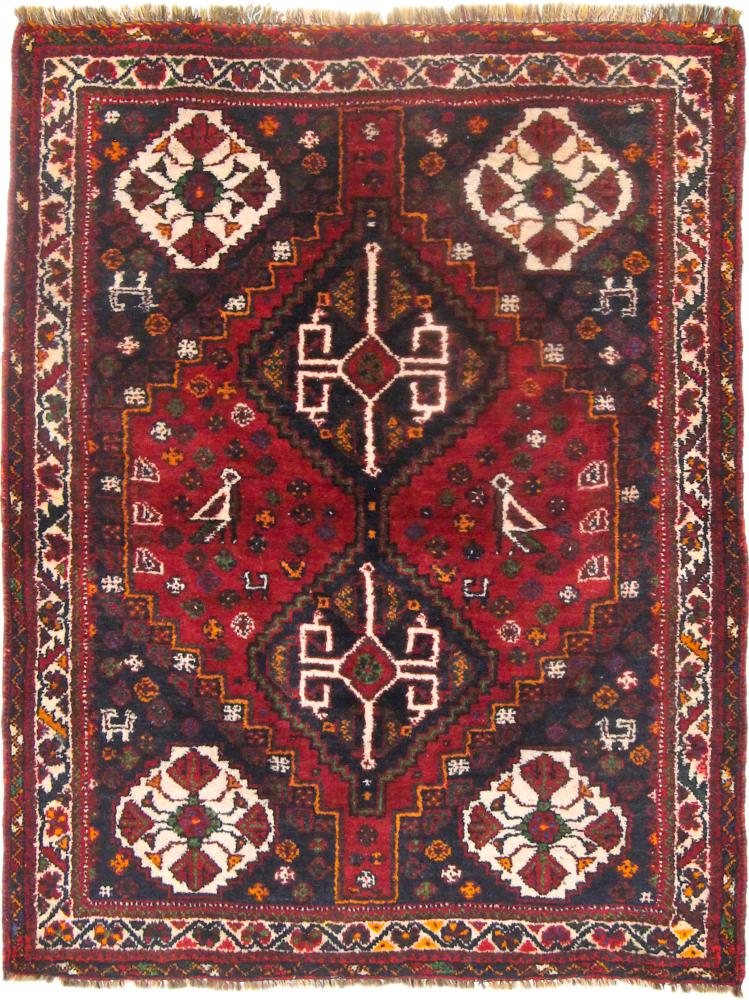 Tapete persa Shiraz 162x126 162x126, Tapete persa Atado à mão