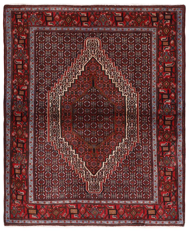 Perzisch tapijt Senneh 153x122 153x122, Perzisch tapijt Handgeknoopte