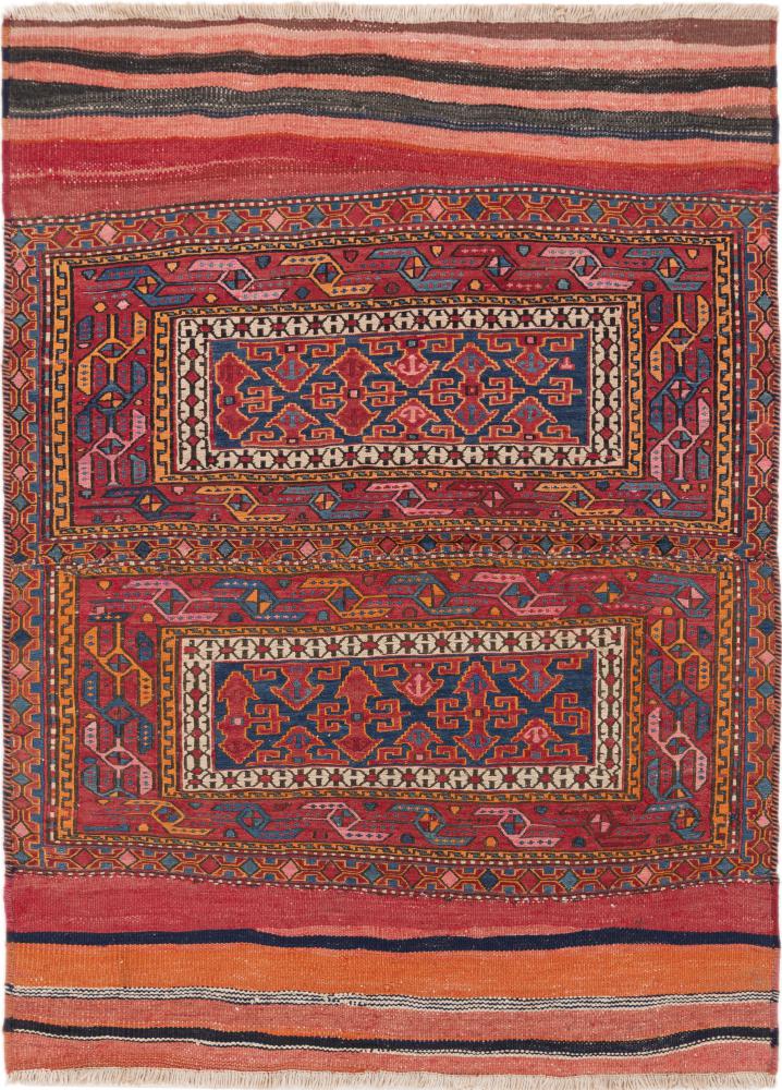 Persisk tæppe Kelim Patchwork 150x107 150x107, Persisk tæppe Håndvævet