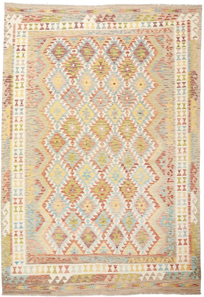 Afghanischer Teppich Kelim  Afghan 291x200 291x200, Perserteppich Handgewebt