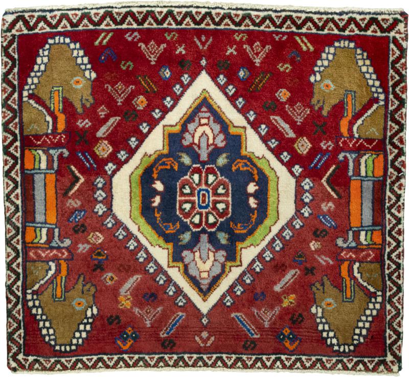 Persian Rug Shiraz 69x77 69x77, Persian Rug Knotted by hand