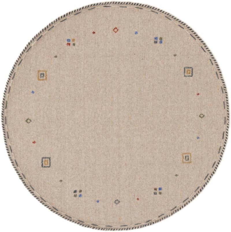 Tapis indien Kilim Horizon 122x122 122x122, Tapis persan Tissé à la main
