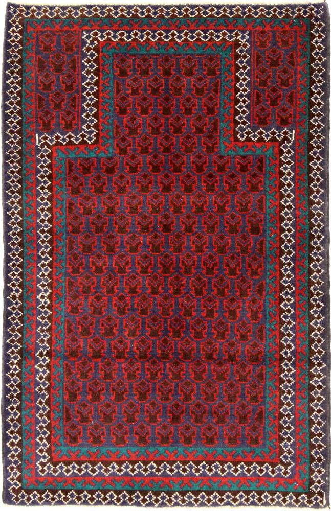 Tapete afegão Balúchi 124x81 124x81, Tapete persa Atado à mão