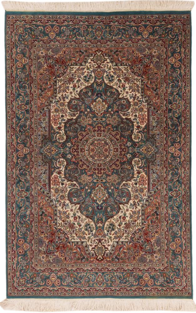 Indo rug Isfahan 215x139 215x139, Persian Rug Knotted by hand