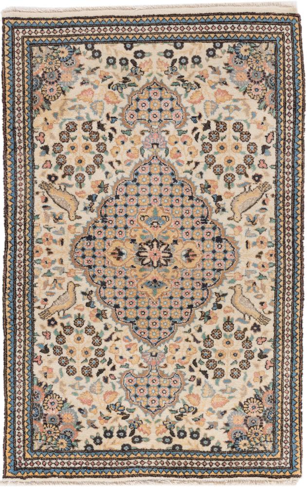 Persian Rug Qum 96x63 96x63, Persian Rug Knotted by hand