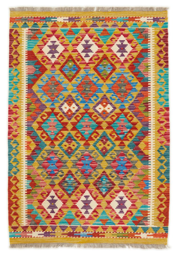 Afghansk tæppe Kelim Afghan 147x99 147x99, Persisk tæppe Håndvævet