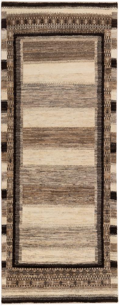 Persian Rug Persian Gabbeh Loribaft Atash 219x84 219x84, Persian Rug Knotted by hand