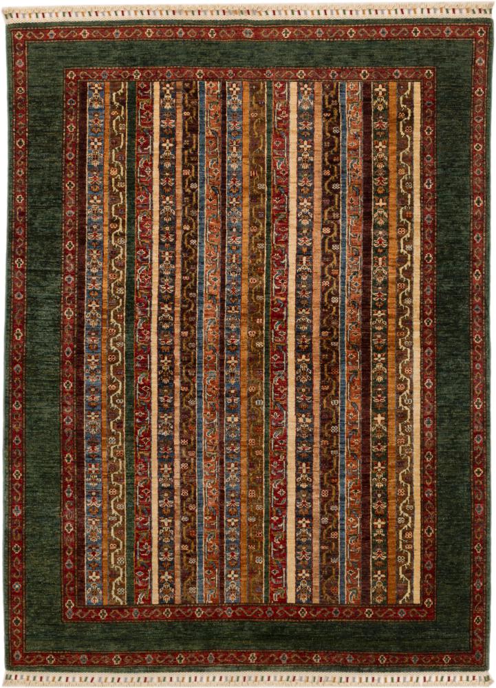 Afghan rug Arijana Shaal 201x147 201x147, Persian Rug Knotted by hand