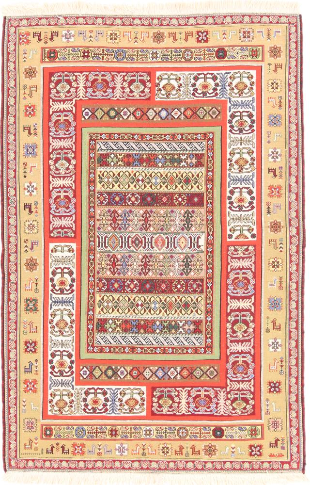 Tapete persa Kilim Soozani 152x99 152x99, Tapete persa Tecido à mão