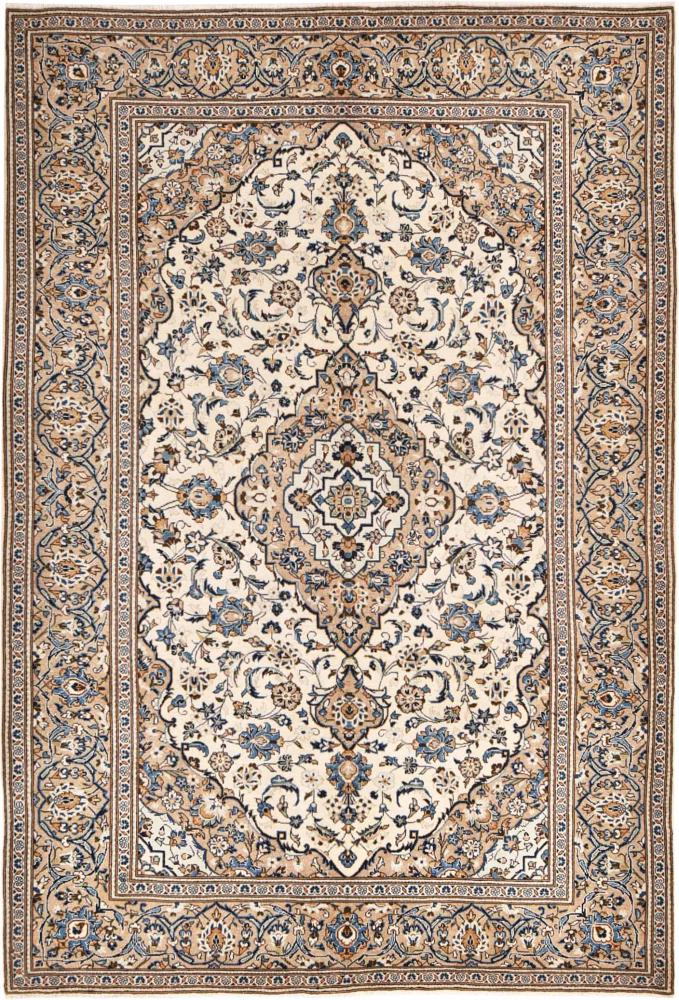 Tapis persan Kashan 293x197 293x197, Tapis persan Noué à la main