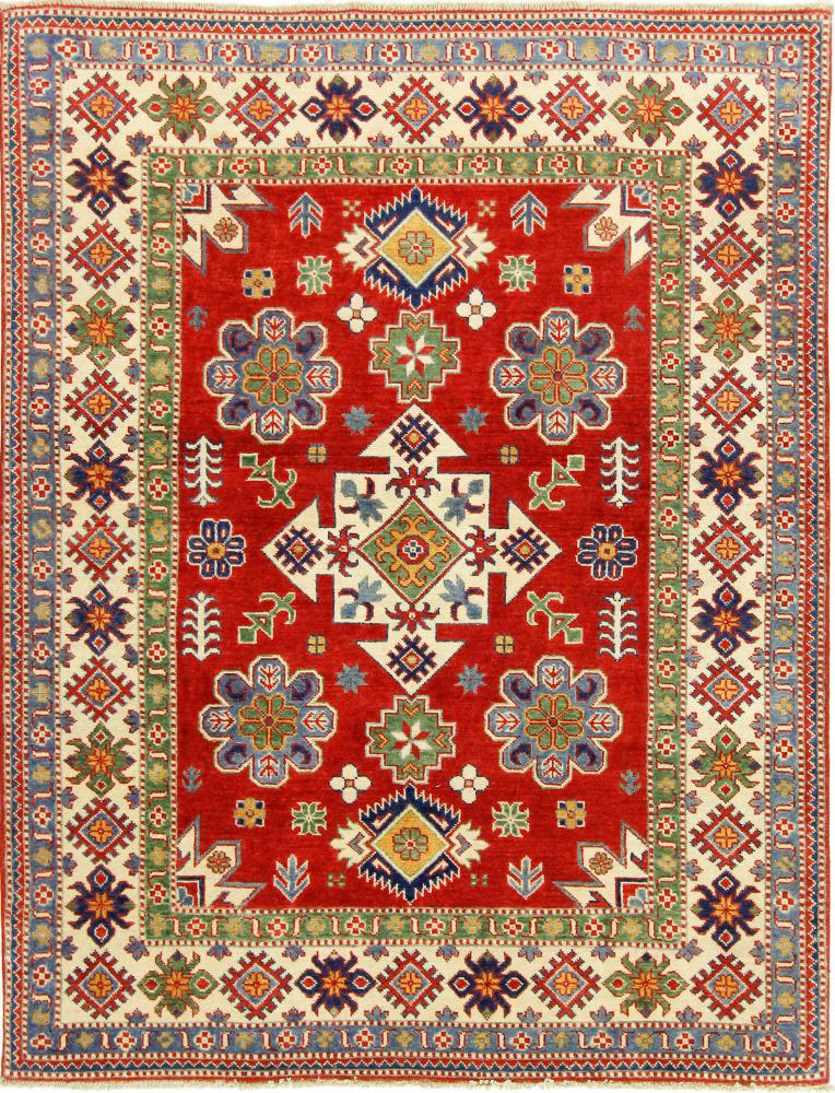Tapis afghan Kazak 205x158 205x158, Tapis persan Noué à la main
