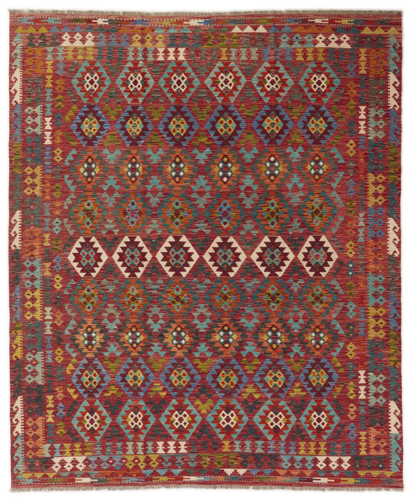 Afghan rug Kilim Afghan 9'10"x8'1" 9'10"x8'1", Persian rug Handwoven