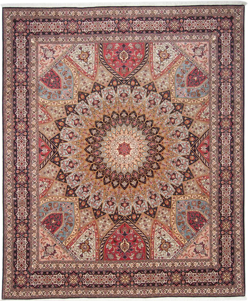 Tapete persa Tabriz 50Raj 304x255 304x255, Tapete persa Atado à mão