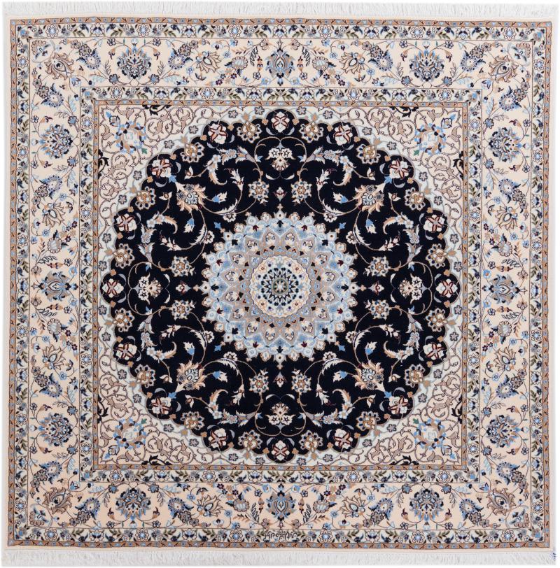Persian Rug Nain 6La Signed 185x190 185x190, Persian Rug Knotted by hand
