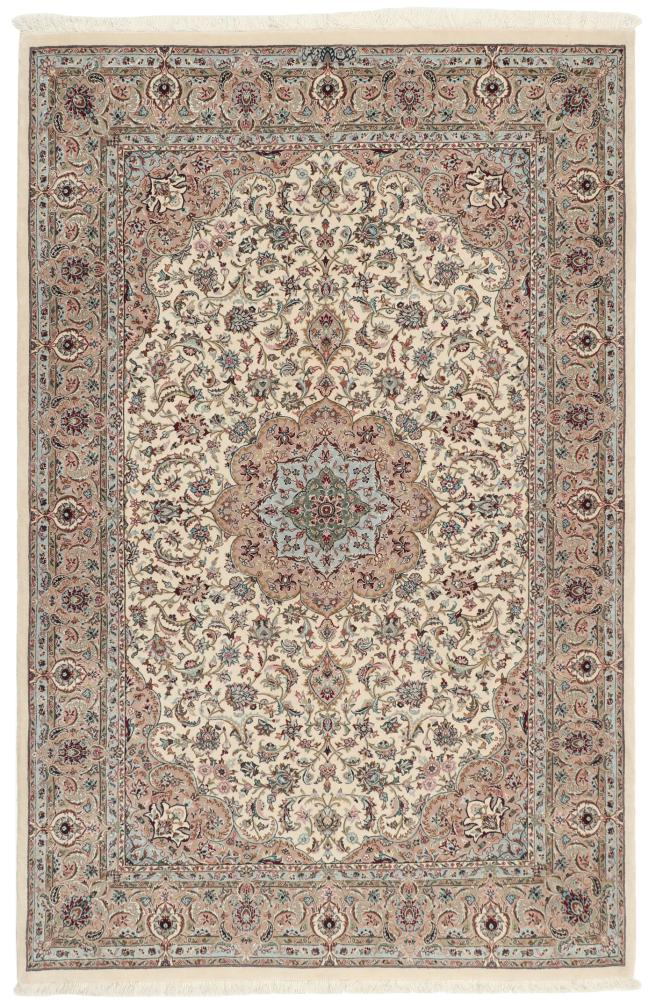 Persisk matta Qum Sherkat Silkesvarp 191x123 191x123, Persisk matta Knuten för hand